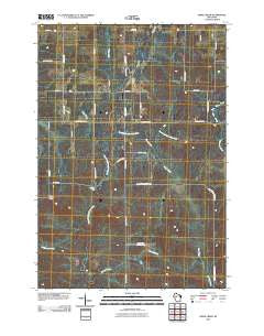 Simes Creek Wisconsin Historical topographic map, 1:24000 scale, 7.5 X 7.5 Minute, Year 2010