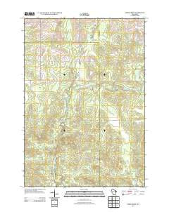 Simes Creek Wisconsin Historical topographic map, 1:24000 scale, 7.5 X 7.5 Minute, Year 2013