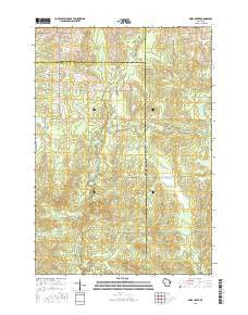 Simes Creek Wisconsin Current topographic map, 1:24000 scale, 7.5 X 7.5 Minute, Year 2015
