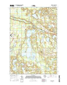 Siren East Wisconsin Current topographic map, 1:24000 scale, 7.5 X 7.5 Minute, Year 2015