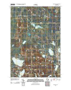 Siren West Wisconsin Historical topographic map, 1:24000 scale, 7.5 X 7.5 Minute, Year 2010