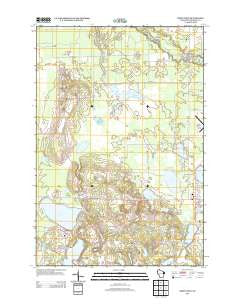 Siren West Wisconsin Historical topographic map, 1:24000 scale, 7.5 X 7.5 Minute, Year 2013