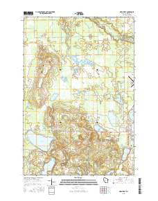 Siren West Wisconsin Current topographic map, 1:24000 scale, 7.5 X 7.5 Minute, Year 2015
