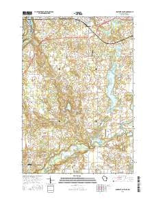 Somerset South Wisconsin Current topographic map, 1:24000 scale, 7.5 X 7.5 Minute, Year 2015