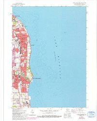 South Milwaukee Wisconsin Historical topographic map, 1:24000 scale, 7.5 X 7.5 Minute, Year 1958