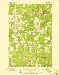 South Range Wisconsin Historical topographic map, 1:24000 scale, 7.5 X 7.5 Minute, Year 1954