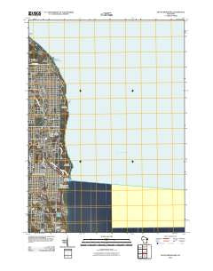 South Milwaukee Wisconsin Historical topographic map, 1:24000 scale, 7.5 X 7.5 Minute, Year 2010