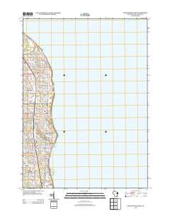 South Milwaukee Wisconsin Historical topographic map, 1:24000 scale, 7.5 X 7.5 Minute, Year 2013