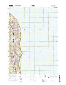 South Milwaukee Wisconsin Current topographic map, 1:24000 scale, 7.5 X 7.5 Minute, Year 2016