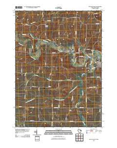 South Wayne Wisconsin Historical topographic map, 1:24000 scale, 7.5 X 7.5 Minute, Year 2010