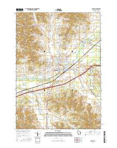 Sparta Wisconsin Current topographic map, 1:24000 scale, 7.5 X 7.5 Minute, Year 2016