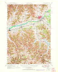 Sparta Wisconsin Historical topographic map, 1:62500 scale, 15 X 15 Minute, Year 1947