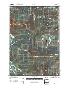 Spaulding Wisconsin Historical topographic map, 1:24000 scale, 7.5 X 7.5 Minute, Year 2010