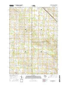 Spencer South Wisconsin Current topographic map, 1:24000 scale, 7.5 X 7.5 Minute, Year 2015
