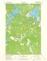 Spider Lake Wisconsin Historical topographic map, 1:24000 scale, 7.5 X 7.5 Minute, Year 1971