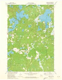 Spider Lake Wisconsin Historical topographic map, 1:24000 scale, 7.5 X 7.5 Minute, Year 1971
