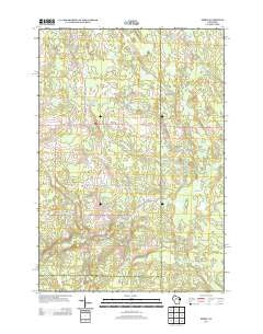 Spirit Wisconsin Historical topographic map, 1:24000 scale, 7.5 X 7.5 Minute, Year 2013