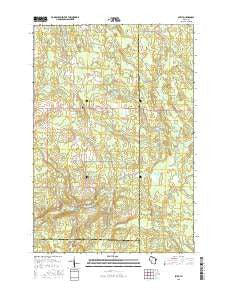 Spirit Wisconsin Current topographic map, 1:24000 scale, 7.5 X 7.5 Minute, Year 2015
