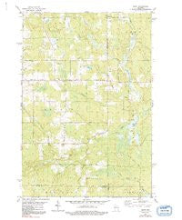 Spirit Wisconsin Historical topographic map, 1:24000 scale, 7.5 X 7.5 Minute, Year 1979