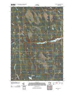 Spirit Falls Wisconsin Historical topographic map, 1:24000 scale, 7.5 X 7.5 Minute, Year 2010