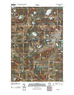 Spooner Wisconsin Historical topographic map, 1:24000 scale, 7.5 X 7.5 Minute, Year 2010