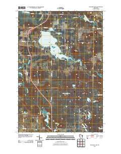 Spooner Lake Wisconsin Historical topographic map, 1:24000 scale, 7.5 X 7.5 Minute, Year 2010