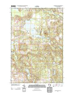 Spooner Lake Wisconsin Historical topographic map, 1:24000 scale, 7.5 X 7.5 Minute, Year 2013