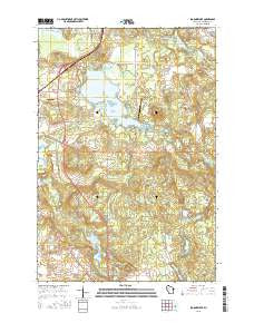 Spooner Lake Wisconsin Current topographic map, 1:24000 scale, 7.5 X 7.5 Minute, Year 2015