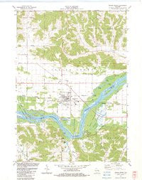 Spring Green Wisconsin Historical topographic map, 1:24000 scale, 7.5 X 7.5 Minute, Year 1983