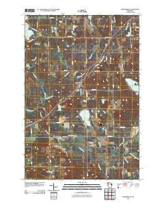 Springbrook Wisconsin Historical topographic map, 1:24000 scale, 7.5 X 7.5 Minute, Year 2010