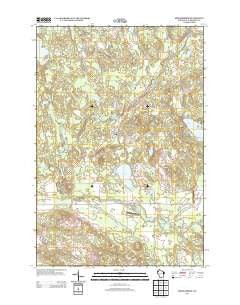 Springbrook Wisconsin Historical topographic map, 1:24000 scale, 7.5 X 7.5 Minute, Year 2013