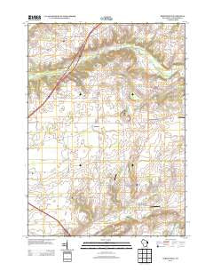 Springfield Wisconsin Historical topographic map, 1:24000 scale, 7.5 X 7.5 Minute, Year 2013