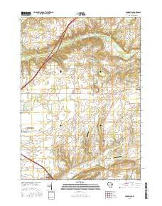 Springfield Wisconsin Current topographic map, 1:24000 scale, 7.5 X 7.5 Minute, Year 2016