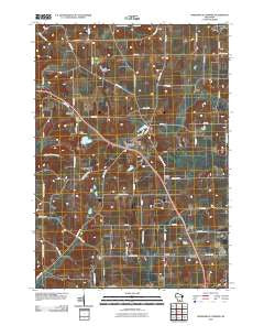 Springfield Corners Wisconsin Historical topographic map, 1:24000 scale, 7.5 X 7.5 Minute, Year 2010