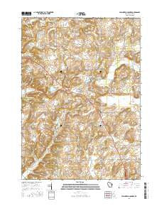 Springfield Corners Wisconsin Current topographic map, 1:24000 scale, 7.5 X 7.5 Minute, Year 2016