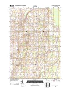 Stangelville Wisconsin Historical topographic map, 1:24000 scale, 7.5 X 7.5 Minute, Year 2013