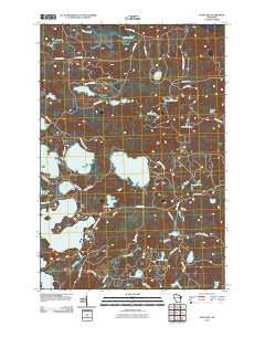 Star Lake Wisconsin Historical topographic map, 1:24000 scale, 7.5 X 7.5 Minute, Year 2010