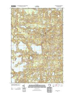 Star Lake Wisconsin Historical topographic map, 1:24000 scale, 7.5 X 7.5 Minute, Year 2013