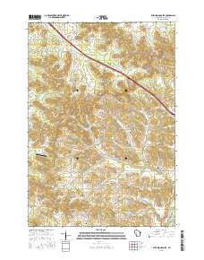 Stenulson Coulee Wisconsin Current topographic map, 1:24000 scale, 7.5 X 7.5 Minute, Year 2015