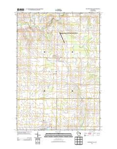 Stetsonville Wisconsin Historical topographic map, 1:24000 scale, 7.5 X 7.5 Minute, Year 2013