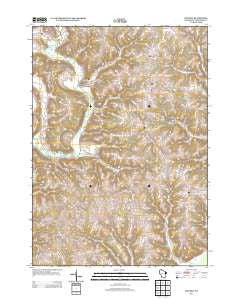 Steuben Wisconsin Historical topographic map, 1:24000 scale, 7.5 X 7.5 Minute, Year 2013