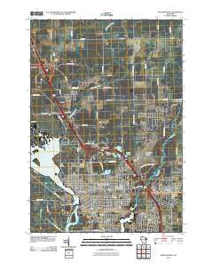 Stevens Point Wisconsin Historical topographic map, 1:24000 scale, 7.5 X 7.5 Minute, Year 2010