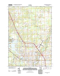 Stevens Point Wisconsin Historical topographic map, 1:24000 scale, 7.5 X 7.5 Minute, Year 2013