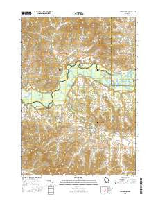 Stevenstown Wisconsin Current topographic map, 1:24000 scale, 7.5 X 7.5 Minute, Year 2015