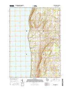 Stockbridge Wisconsin Current topographic map, 1:24000 scale, 7.5 X 7.5 Minute, Year 2016