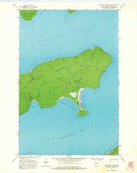 Stockton Island Wisconsin Historical topographic map, 1:24000 scale, 7.5 X 7.5 Minute, Year 1963