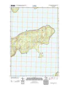 Stockton Island Wisconsin Historical topographic map, 1:24000 scale, 7.5 X 7.5 Minute, Year 2013