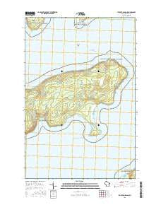 Stockton Island Wisconsin Current topographic map, 1:24000 scale, 7.5 X 7.5 Minute, Year 2015