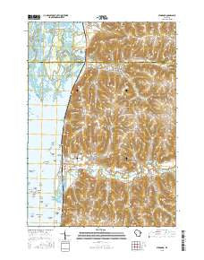 Stoddard Wisconsin Current topographic map, 1:24000 scale, 7.5 X 7.5 Minute, Year 2015