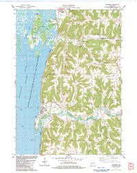 Stoddard Wisconsin Historical topographic map, 1:24000 scale, 7.5 X 7.5 Minute, Year 1983